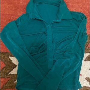 Rushed Womens Button Down Top